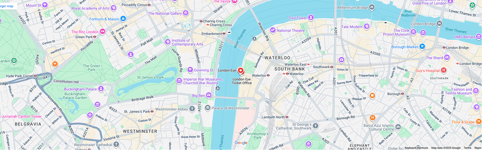 Map showing our location